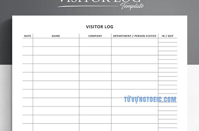 visitor log