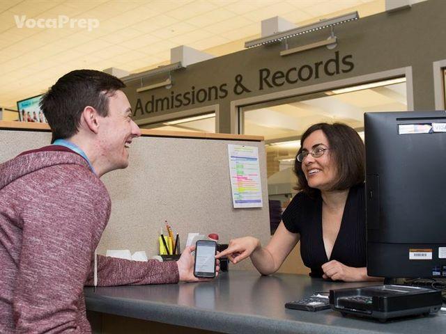 admissions counter