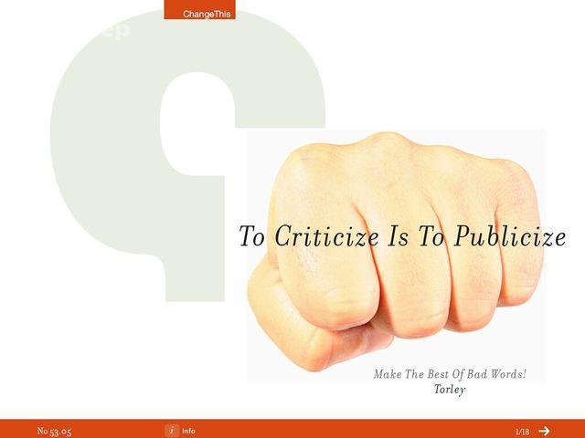 criticize