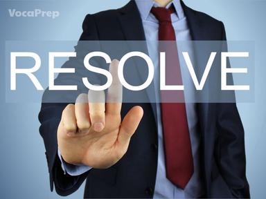 resolve