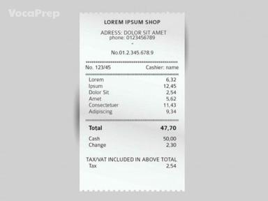 receipt