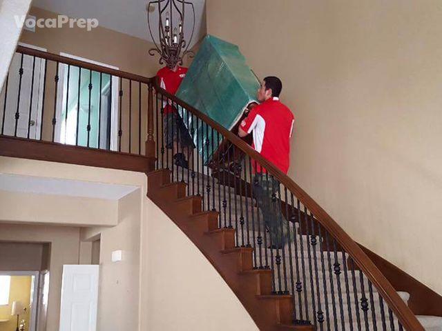 upstairs