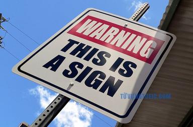 a sign