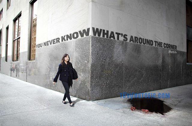 around the corner