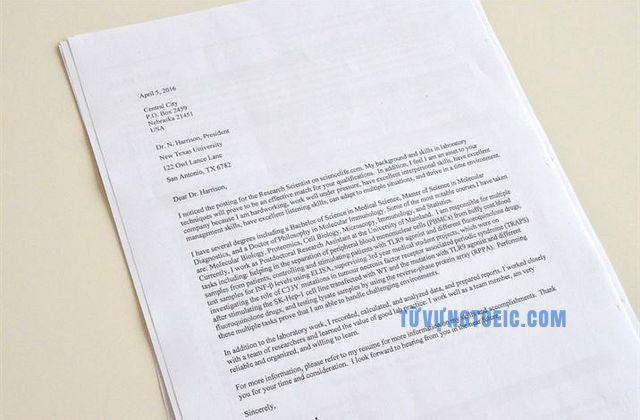 cover letter