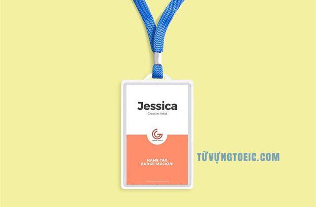 name tag