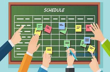 scheduled to