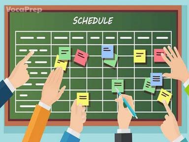 scheduled to