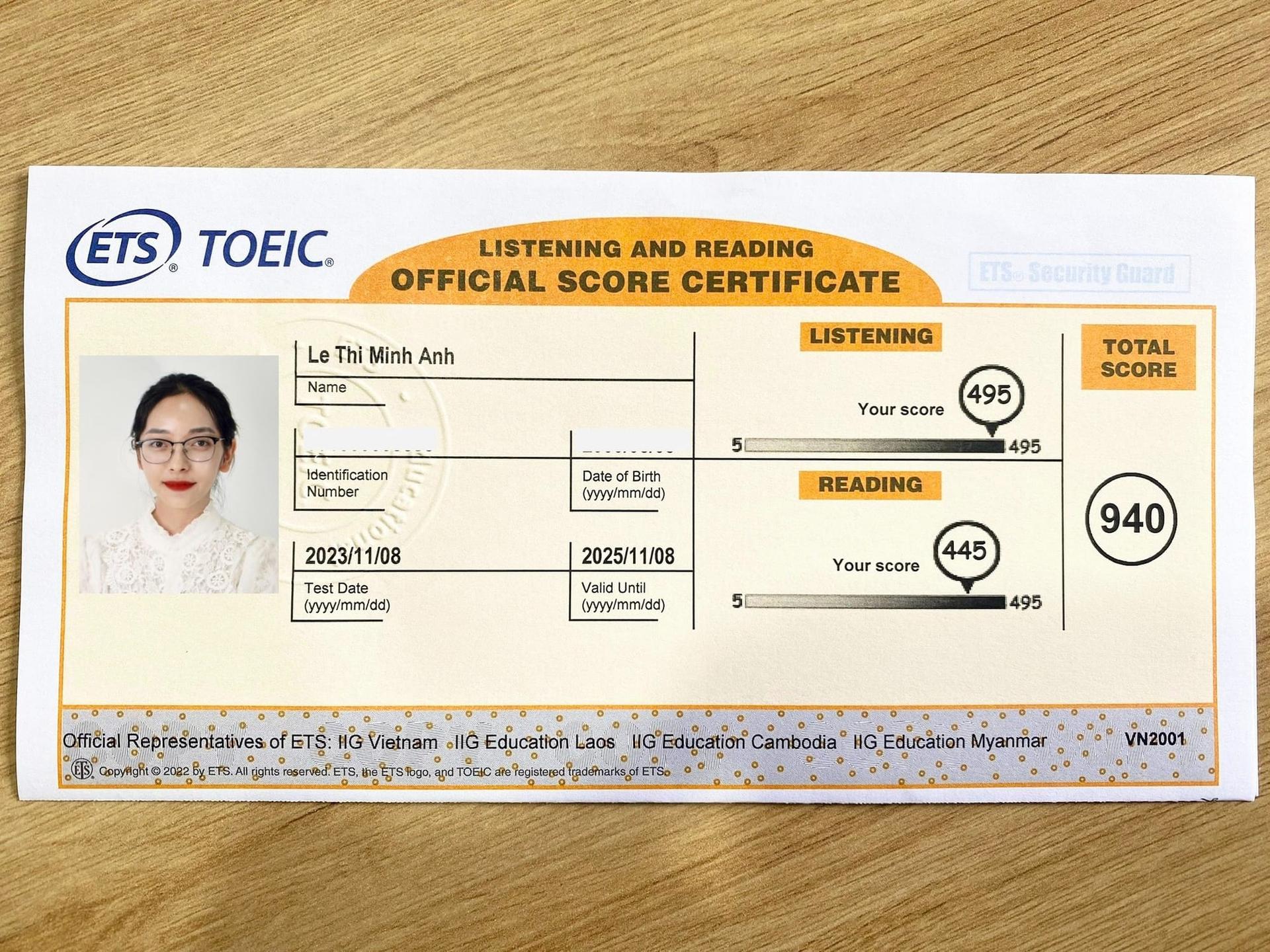 Kinh nghiệm tự học TOEIC 990 - tuvungtoeic.com