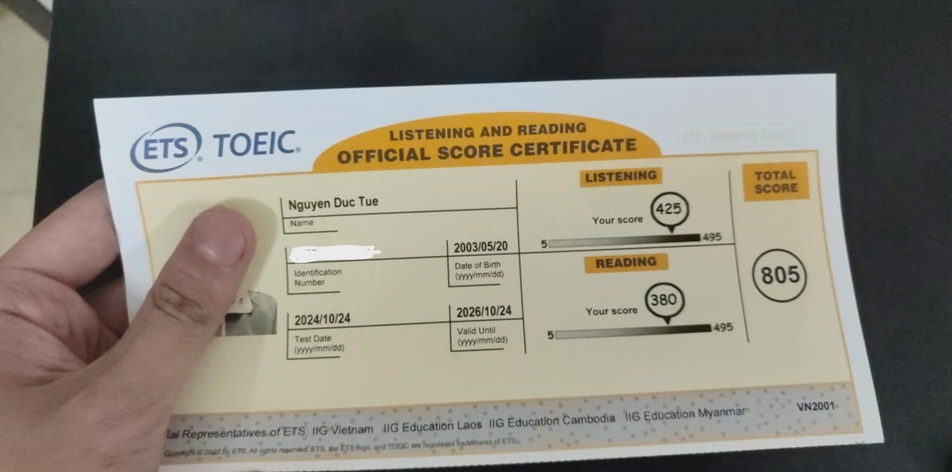 Review Đề Thi TOEIC IIG HCM 01/11/2024 Ca 14h15